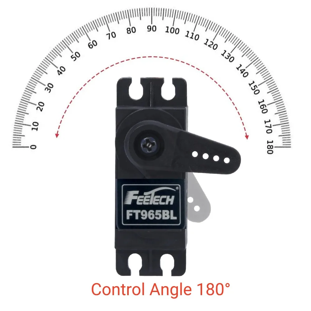 2024 China Supplier Feetech Brushless FT965BL 60KG 180degree Servo for RC Airplane & Helicopter & CAR & Boat/Rc Hobby Toy Parts