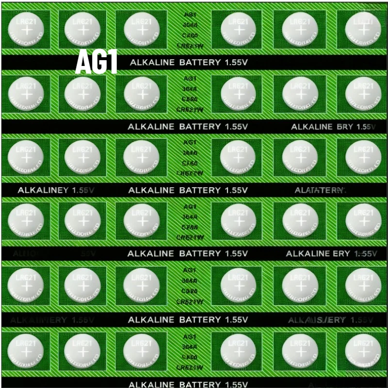 

1.55V Button Battery AG1 364A LR621W 164 531 SR621 SR621SW SR60 CX60 1.5V Cell Coin Batteries for Toys Remote Watch Battery