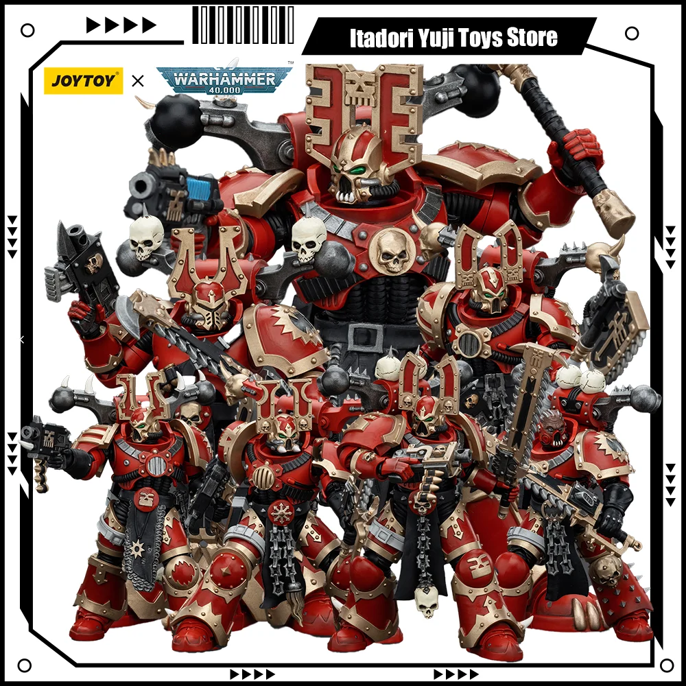 

[In-Stock]JOYTOY Warhammer 40k Action Figures Anime World Eaters Khorne Berzerker Anime Figurine Joint Movable Collection Model