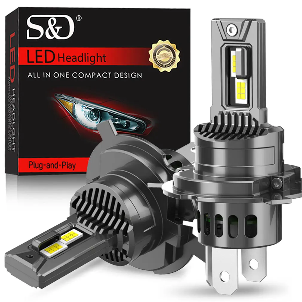 30000LM Canbus H4 LED Headlight Bulbs 9003 HB2 lampada High Low Beam Car Light Turbo Led Diode Lamp Auto 6500K 12V