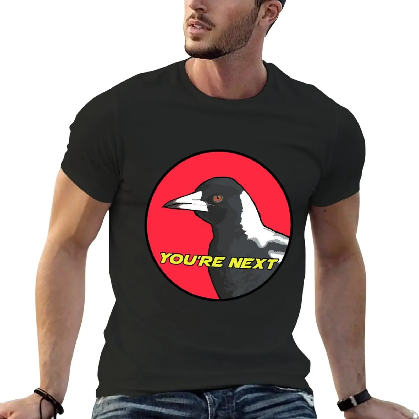 Magpie - You're Next T-shirt graphics for a boy oversizeds mens plain t shirts