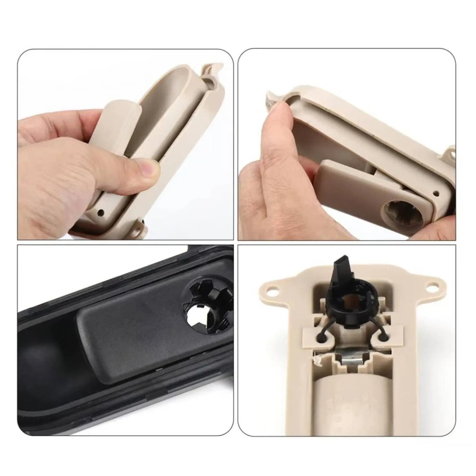 

Glove Compartment Lock Handle Original Size Fit Storage Compartment Lock Latch Car Storage Box Latch Buckle Break-Resistant