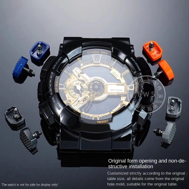 

Plastics Button Watch key For Casio G-SHOCK 5146 GA-110 GA100 GA120 GD100 110 GLS-100 GAX-100 Watch Button Key Watch parts black