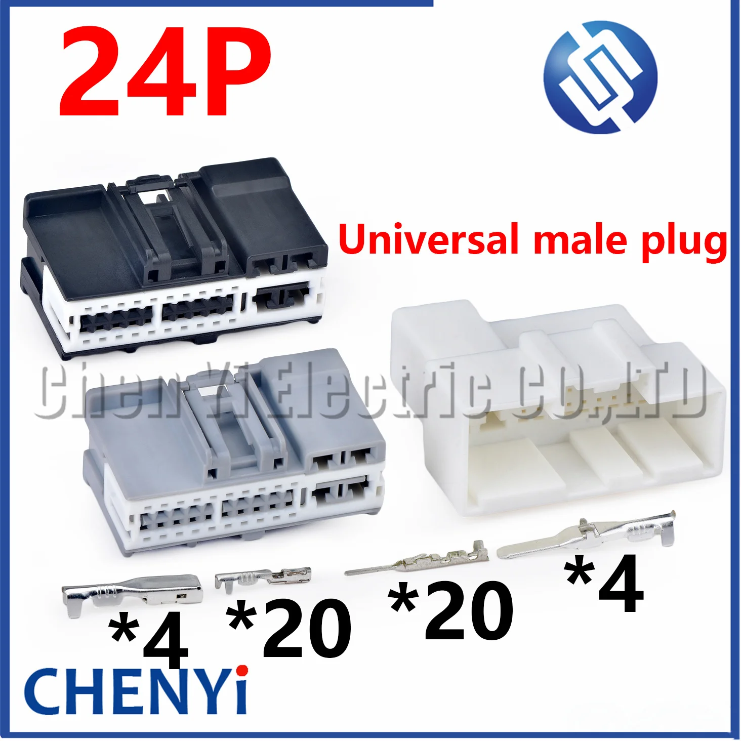 24 Pin Auto connector Door car window module engine automatic start stop module plug 54001400 2288274-1 2288274-2 For Ford