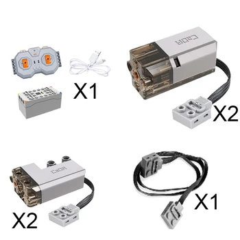 Cada C61081w C61081 전원 기능 시스템 팩 배터리 자동차 서보 모터 블록 벽돌 와이어 확장 Rc 벽돌 장난감 어린이를위한
