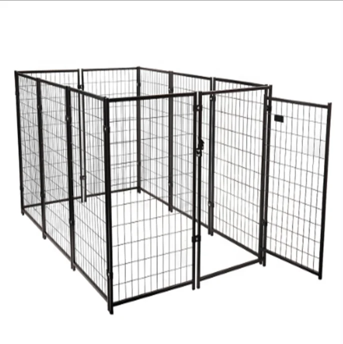 New Hot Sale Large Outdoor Galvanized Steel Dog Fence House Wire Mesh Dog Cage Dog Run