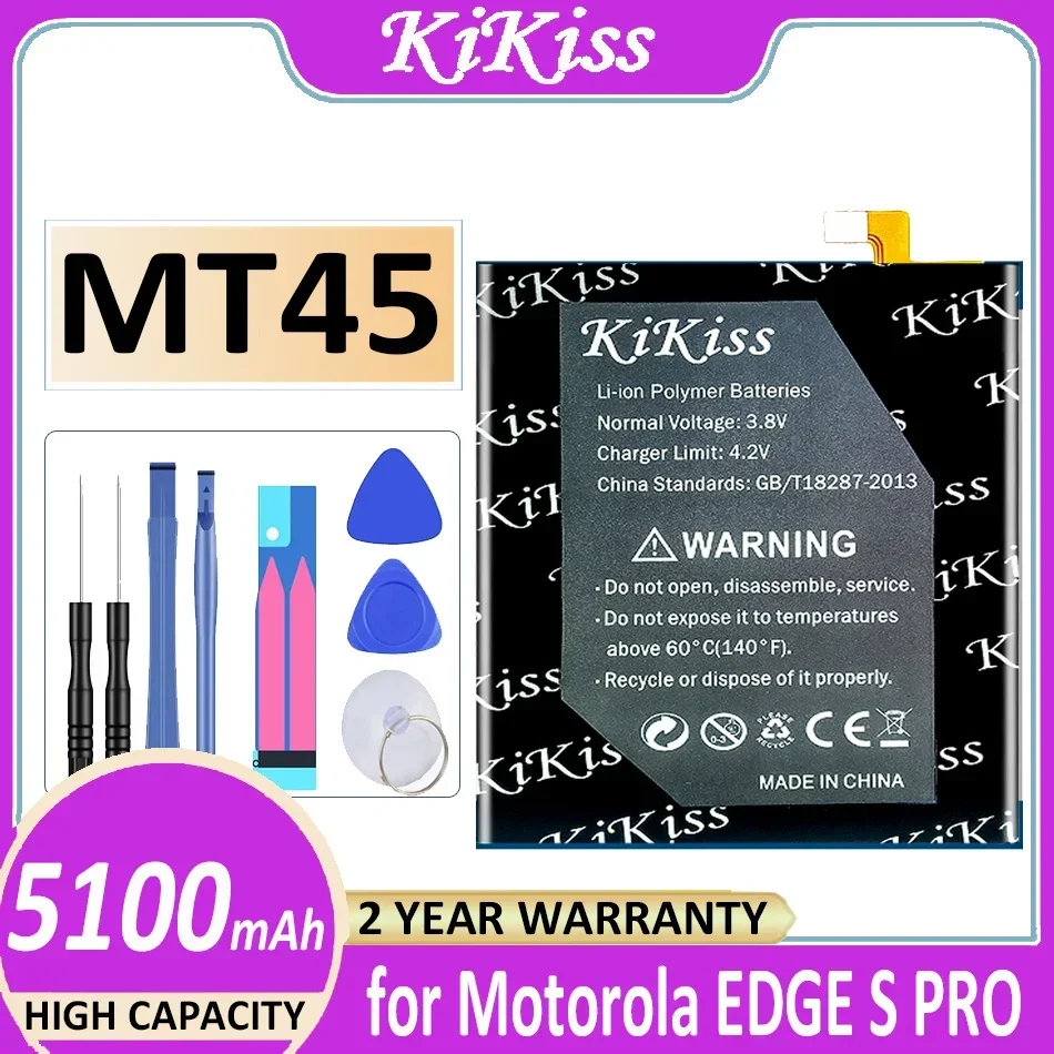 

Аккумулятор KiKiss MT45 5100 мАч для Motorola Moto EDGE S Pro SPro XT2153-1 Bateria