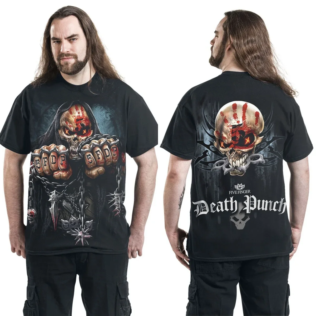 Five Finger Death Punch Graphic Cotton T-shirt Unisex Summer Short Sleeve Fashion Brand Tee Luxury Casual Vintage Tees