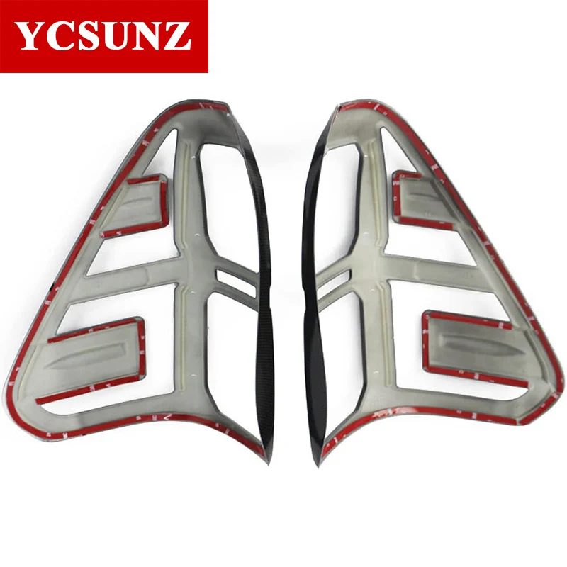 ABS Tail Lights Cover For Toyota Hilux SR5 Revo Rocco 2016 2017 2018 2019 2020 2021 Car Exterior Accessories Double Cabin