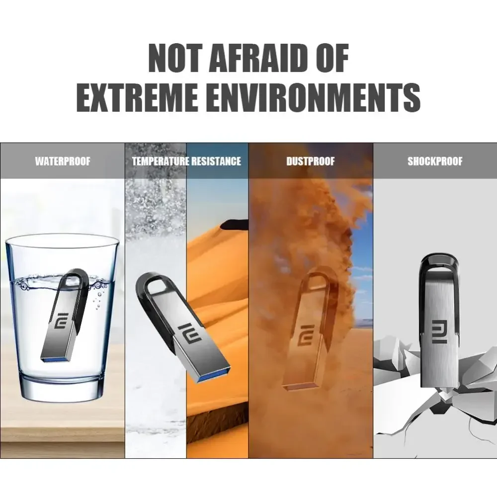 Xiaomi 2TB USB 3.0 Flash Drives High Speed Metal Pendrive 1TB 512GB 256GB Pen Drives USB Memory Stick For Car Phone Computer PS5