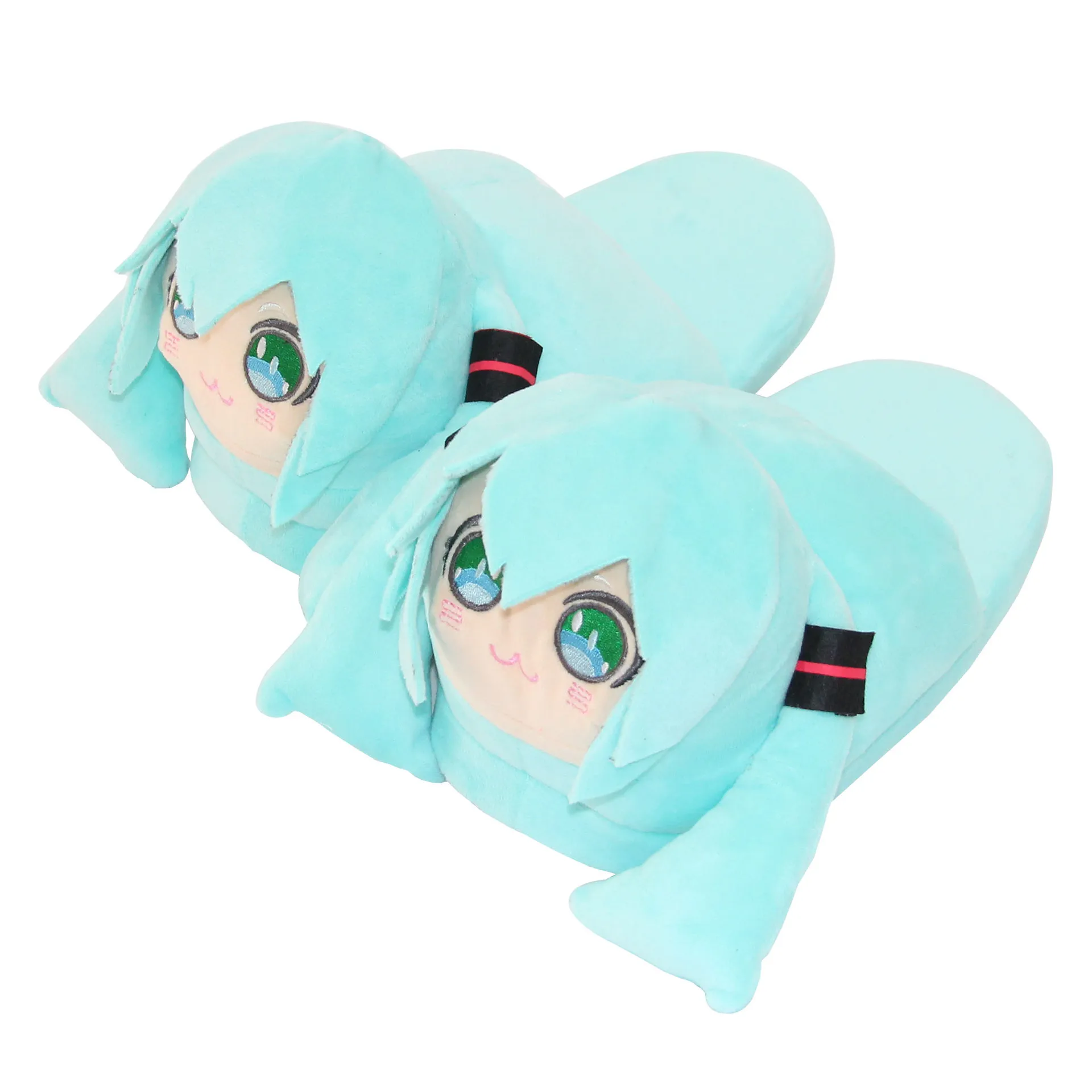 New Anime Hatsune Miku kawaii cute Cosplay Costume Shoes Men Women Couple Indoor Home Winter Warm Slipper originality gifts