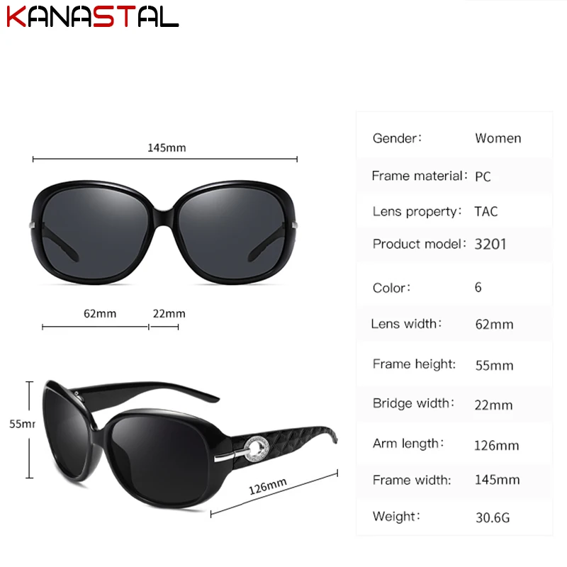 Women\'s Polarized Sunglasses UV400 Anti Reflex Men Sun Glasses Polygon Eyeglasses Frame Beach Travel Fashion PC Shade Eyewear