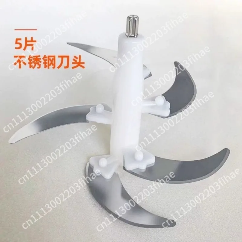 4 liters 5 liters meat grinder blade accessories, universal 6-blade stainless steel cutter head 5-blade cutter holder