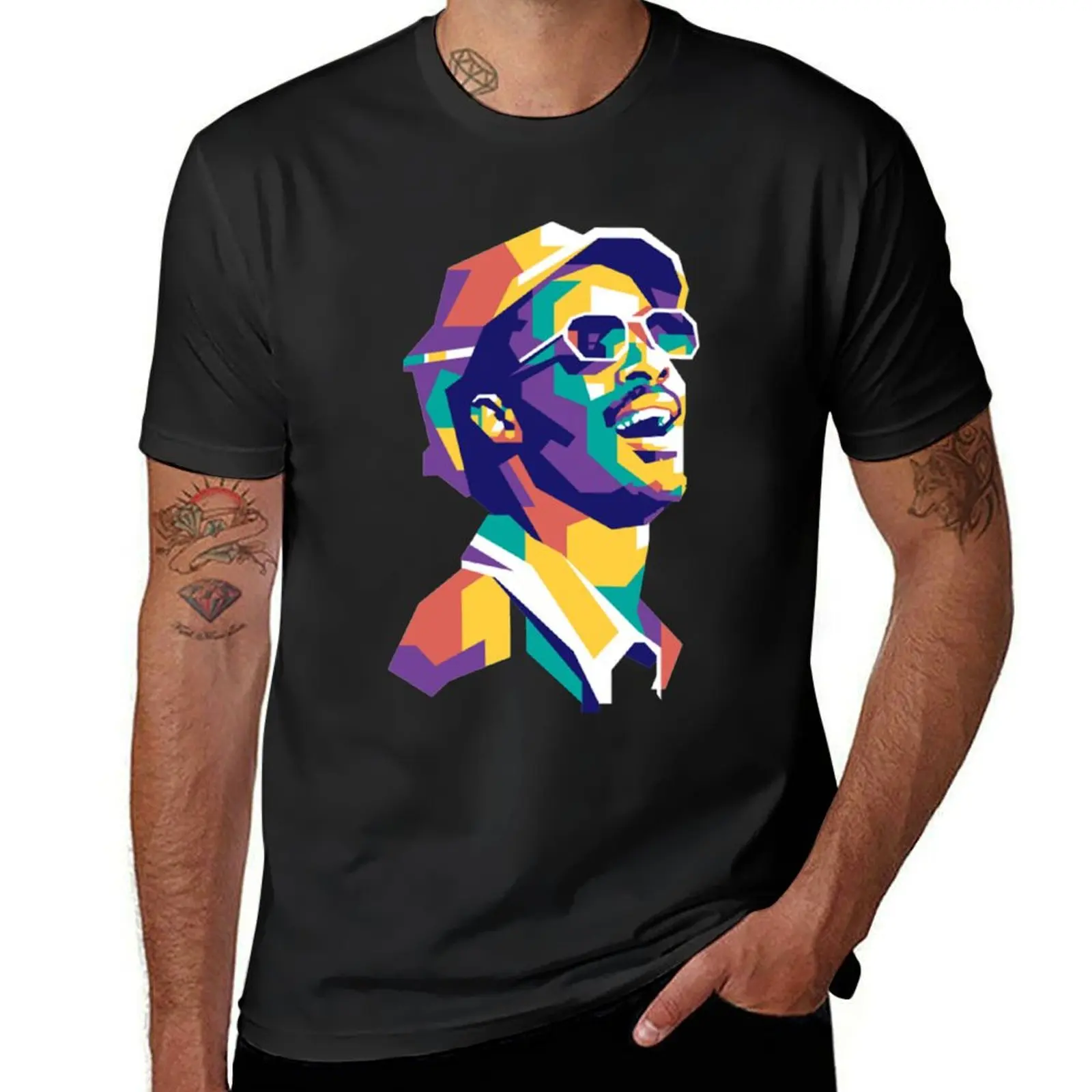 

Stevie Wonder Stevie wonder T-Shirt valentines clothes anime tshirt tops mens t shirts
