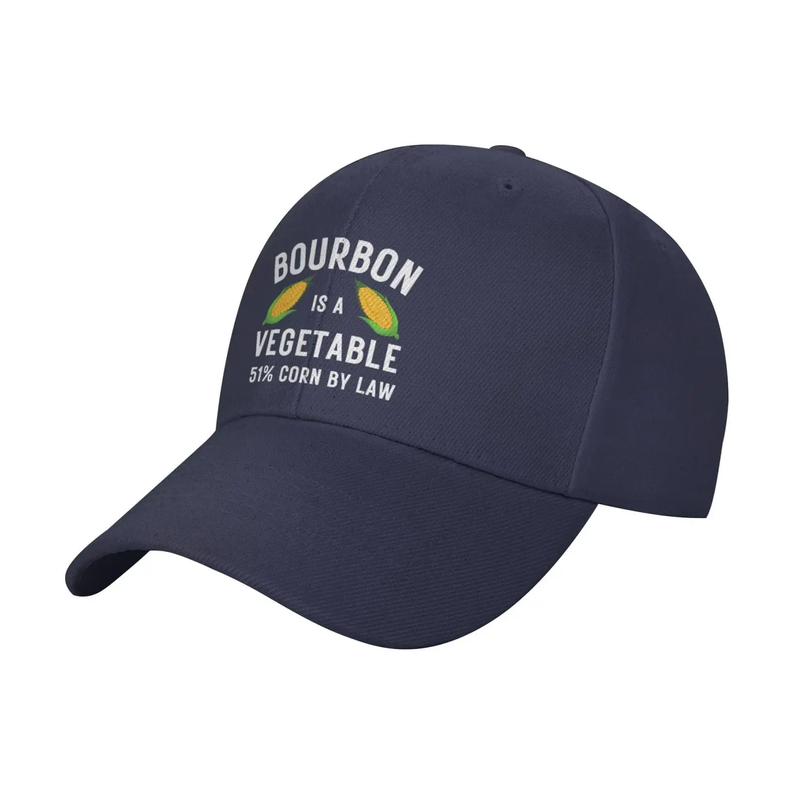 Bourbon is A Vegetable 51% Corn by Law Trucker Hat Unisex Adjustable Sun Sport Fishing Baseball Cap