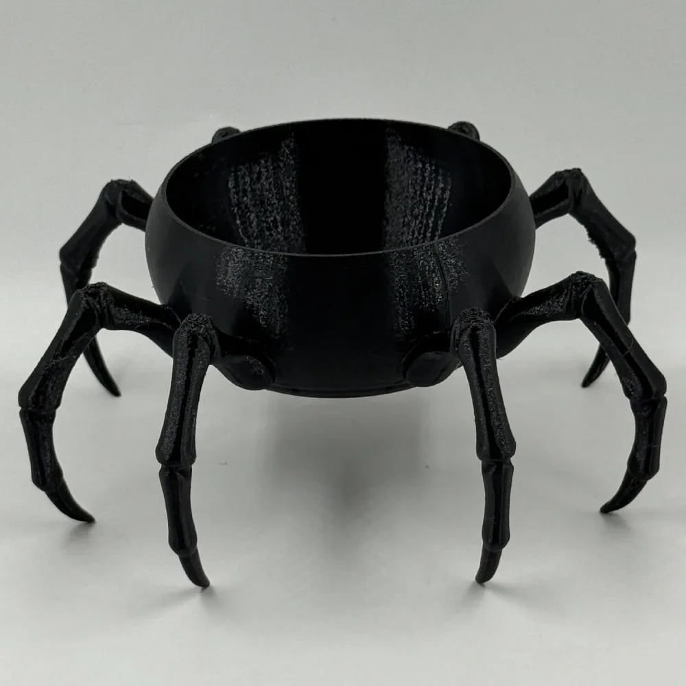 3D Printed Spider Shaped Planter Novelty Multi-functional Jewelry Storage Tray Plastic Gothic Style Succulent Planter