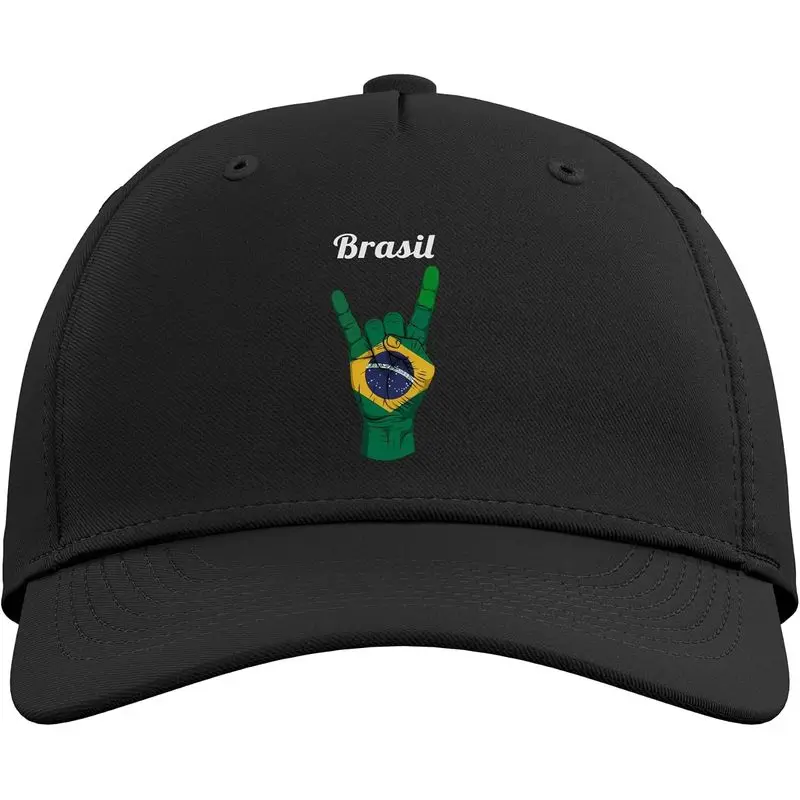 Brasil Flag Brazilian Pride Brasilian Roots Brazil Adjustable Baseball Hat