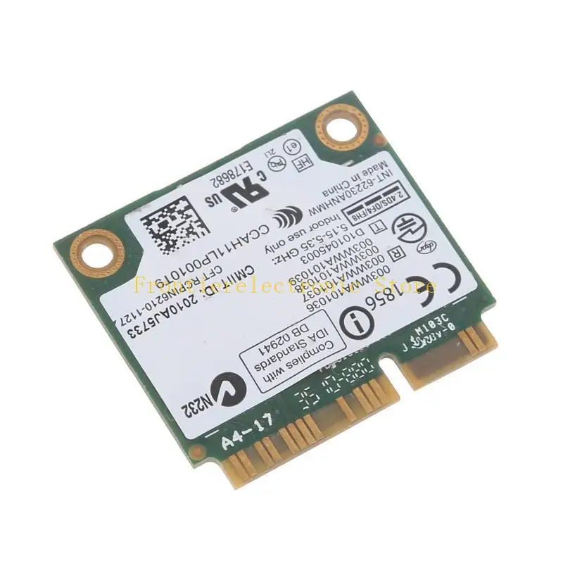 

G8DB 6230ANHMW Двухдиапазонная сетевая карта 2,4 + 5G 300 Мбит/с 802.11a/b/g/n WiFi BT3.0 Беспроводная половинная мини-карта для