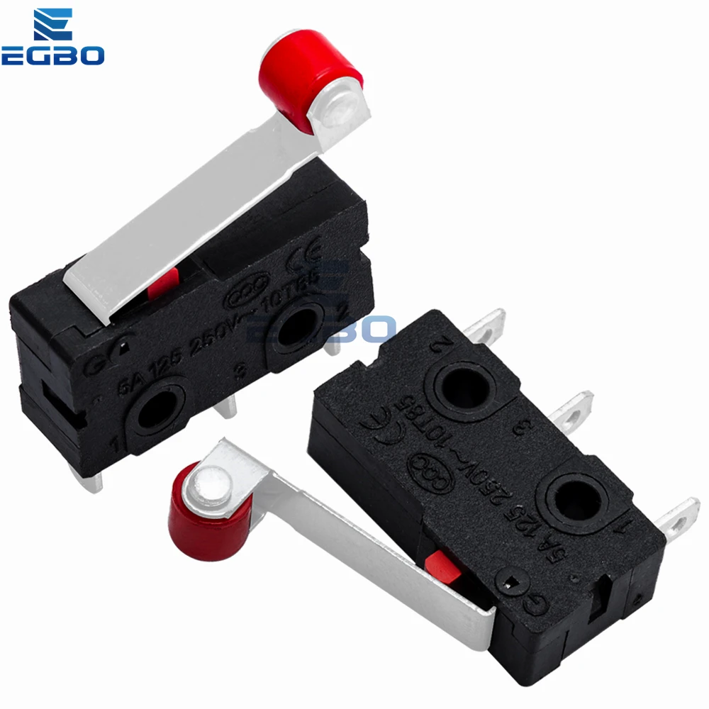 1 ~ 20 قطعة ذراع رافعة الأسطوانة الصغيرة عادة مفتوحة إغلاق الحد التبديل KW12-3 KW11-N