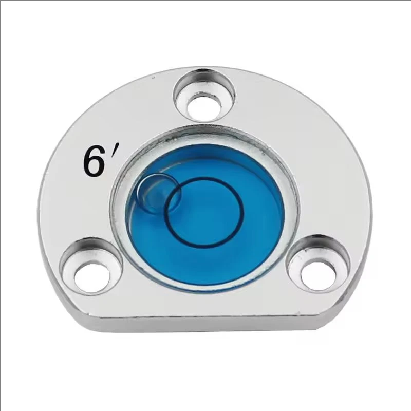 1 pz dimensione 28.5*8mm lega di metallo semicerchio livella a bolla indicatore di perline liquide per stazione totale LEI-CA con fori di montaggio