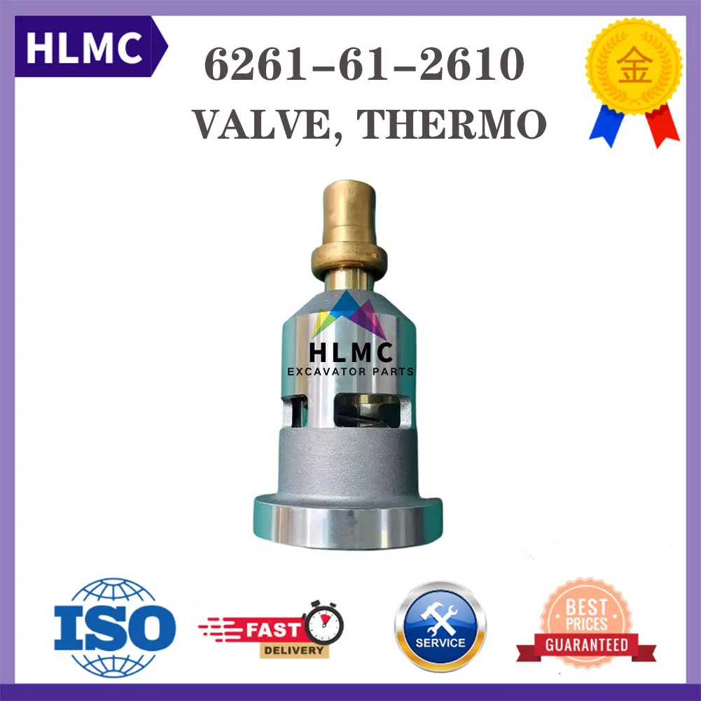 

Термостатный клапан 6261-61-2610 для двигателя Komatsu SAA6D140E-5 SAA6D140E-7 погрузчика WA500-6 WA500-7 WA500-8