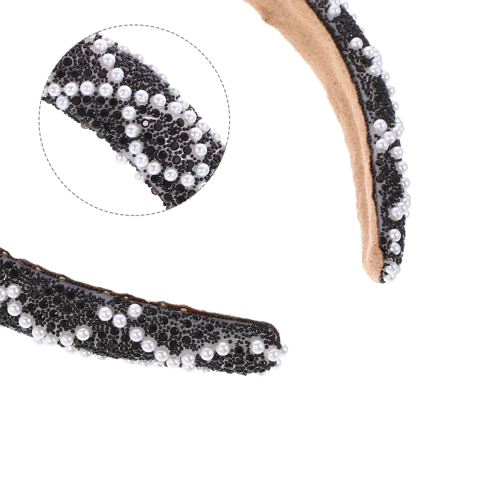 

Pearl Wide Hairband Delicate Fit for Party Women Hair Accessories Rhinestone Headbands Women Headbands