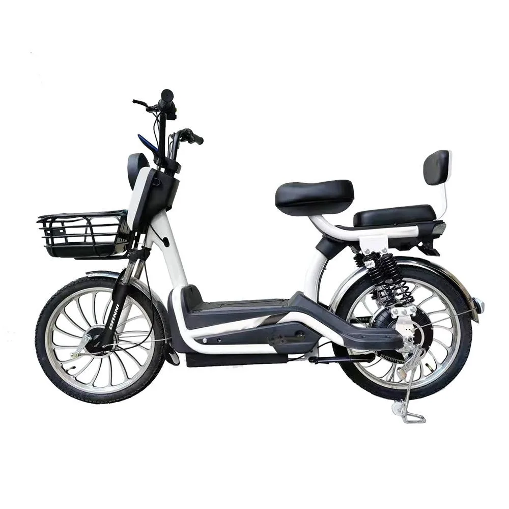 

Zuimi High-end 36V 250W Brushless Front Hub Motor Electric City Bike 6-Speed Carbon Steel Frame With 15AH Battery 60KM Range