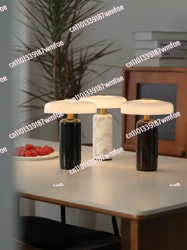 Rechargeable Marble Desk Lamp Creative Bedroom Study Living Room Decoration Touch Light