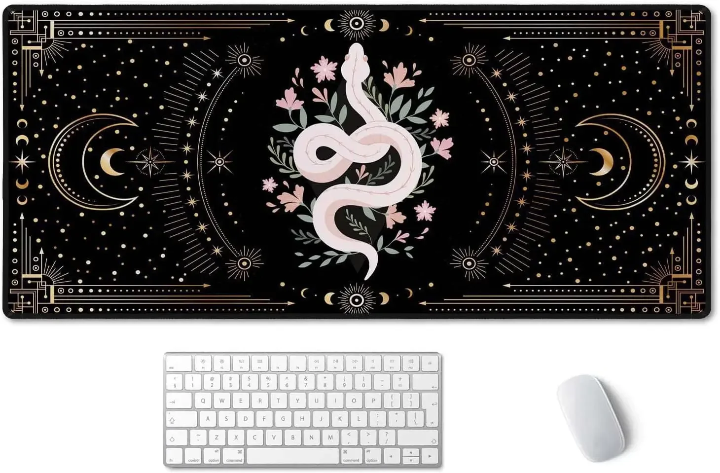 Bohemian Snake Witch Large Mousepad Dragon Anti-Slip Gaming Keyboard Pad XL Mat Laptop Protective Mat Office Carpet Extended Rug