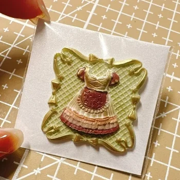 Fire seal stamp toy fine carving multi-layer embossed copper head handmade Idy production envelope wedding invitation seal gift