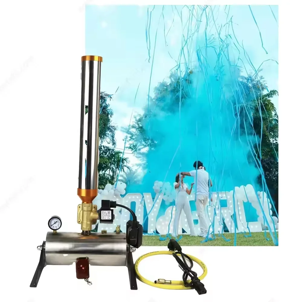 110 Five Remote Control Gender Reveal Electric Baby Shower Holly Wedding Graduation Party Streamer Spray Confetti Powder Machine