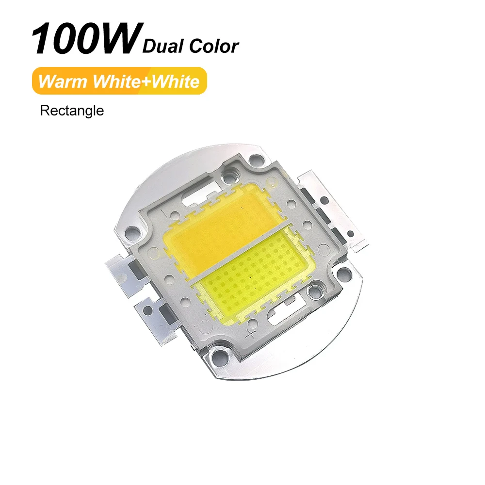 100W Dual Color Warm White and White High Power LED Light Matrix COB Integrated LED Lamp Chip For DIY Floodlight Spotlight Stage