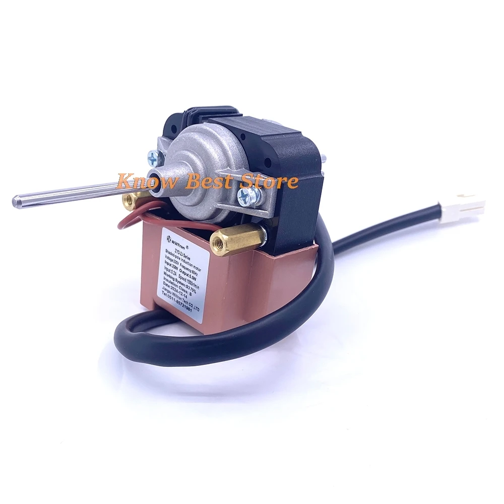 1PCS ZYD-2J Serie Ventola di refrigerazione Ingresso 22W Uscita 5W 1550RPM 220V Ventola per congelatore Motore a induzione con palo ombreggiato