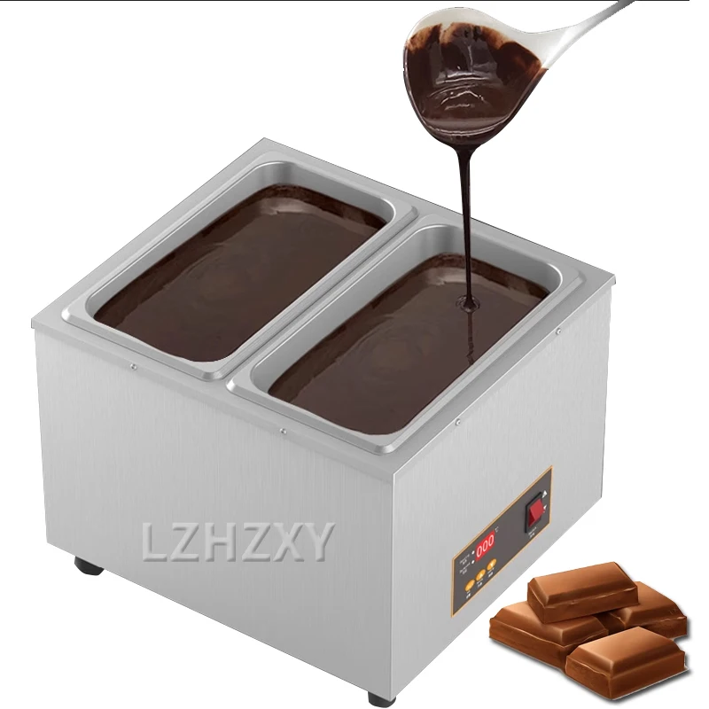 

Electric Chocolate Cheese Melting Machine Heater Commercial Double Hot Pot Fountain Boiler Dipping Cylinder Melter Pan Warmer