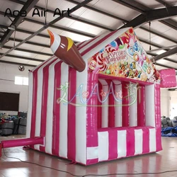 Custom Inflatable Candy Booth for Outdoor Games, Treat Shop,Ice Cream Stall