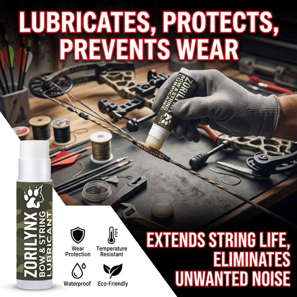 

Universal Bow String Wax Lubricant for All Archery Bows, Protective Wax Stick for Recurve Compound Gear Maintenance ZORILYNX