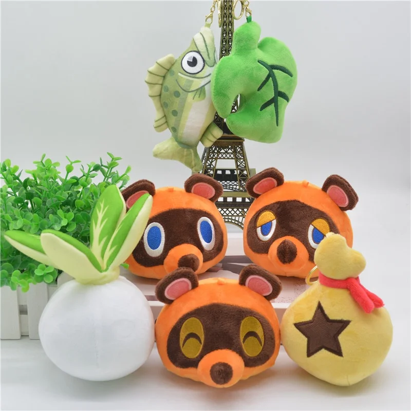 10/15cm Miniso New Animal Crossing Plush Stuffed Keychain Marshal Isabelle Animal Soft Plush Figures Animals Toys Decor Gifts