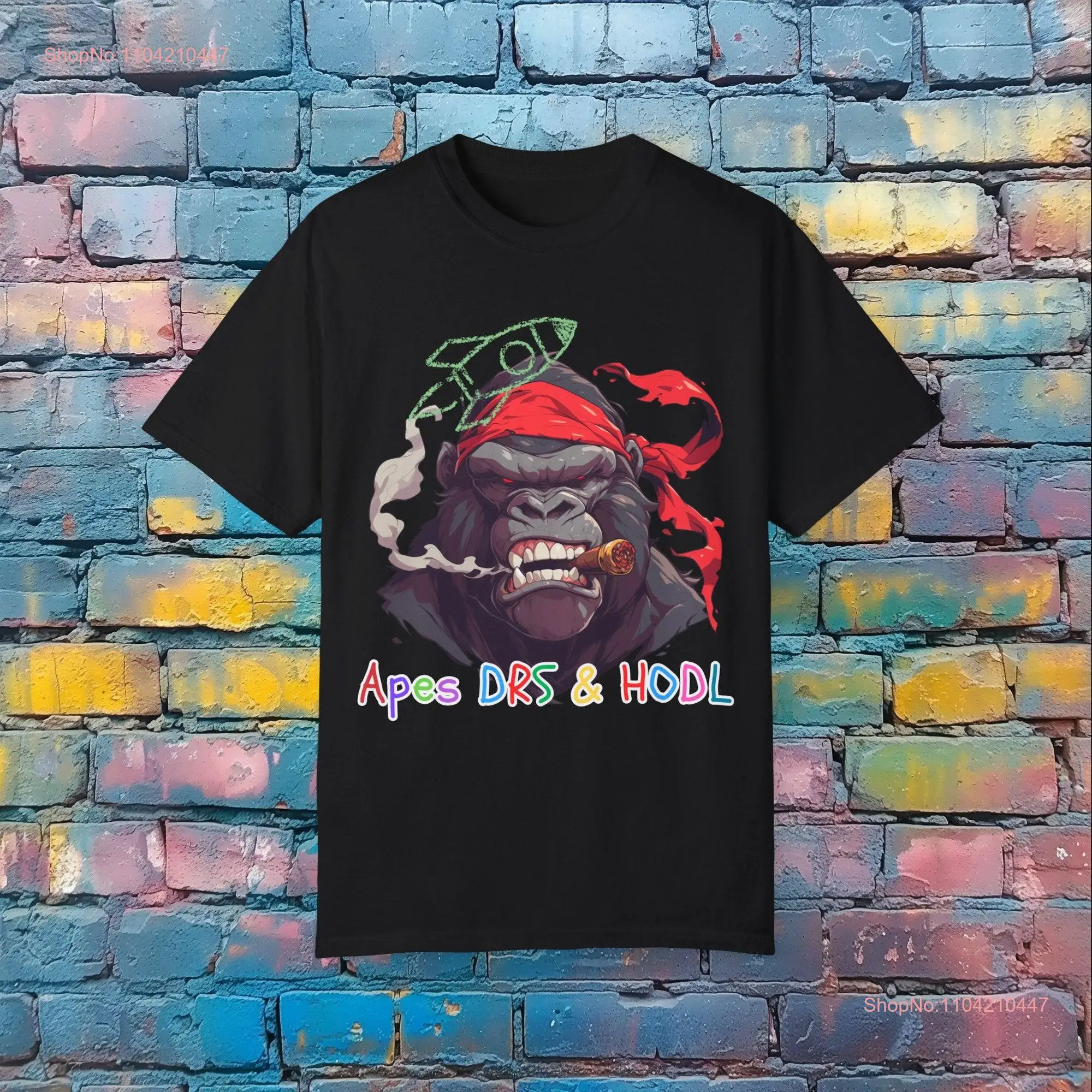 Apes DRS and HODL T Shirt GME  long or short sleeves