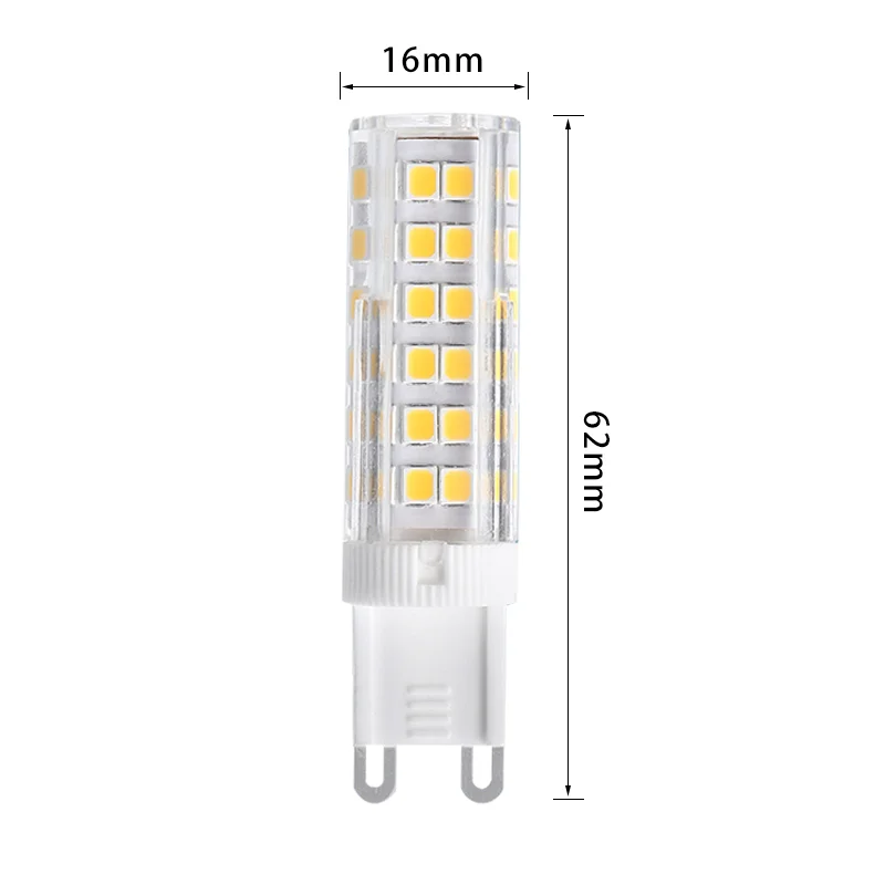 Bombilla Led regulable de ahorro de energía, 7w, sin parpadeo, ac220v, G4, G9