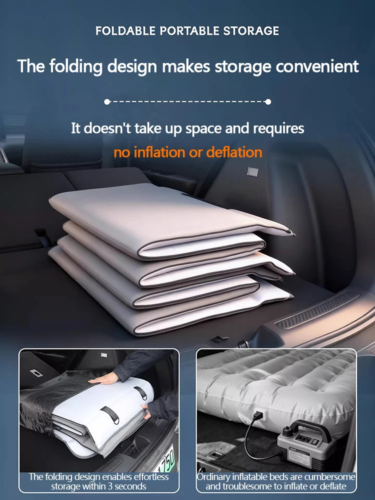 Suitable for BYD Sea Lion O6EV car mattress, rear trunk sleeping pad bed, car extension plate folding pad, non-inflatable