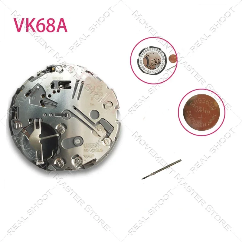 Nuovo movimento giapponese originale VK68A VK68 movimento al quarzo multifunzionale accessori per il movimento dell'orologio