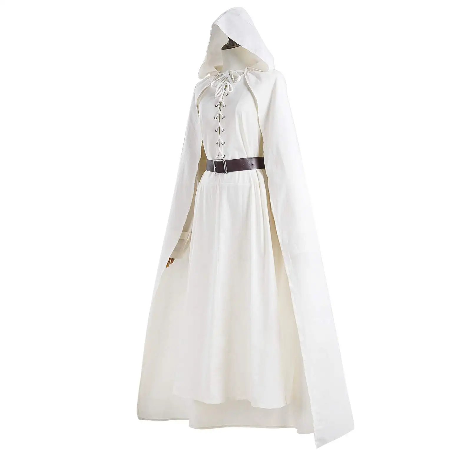 Halloween Film Wit Gewaad Gandalf Cosplay Filmkostuum Etnische kleding voor dames Toneelvoorstelling Traditioneel...