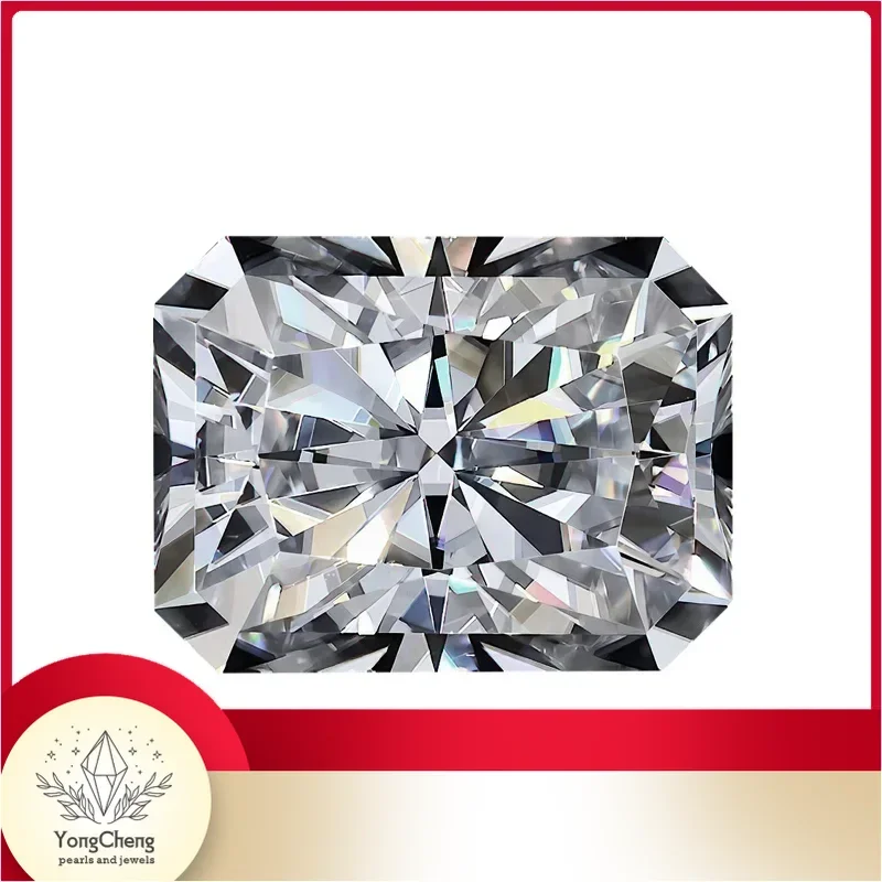 

Moissanite Stone Radiant Cut D Color VVS1 Charms Lab Grown Gemstone Diy Advanced Jewel Making Materials With GRA Certificate