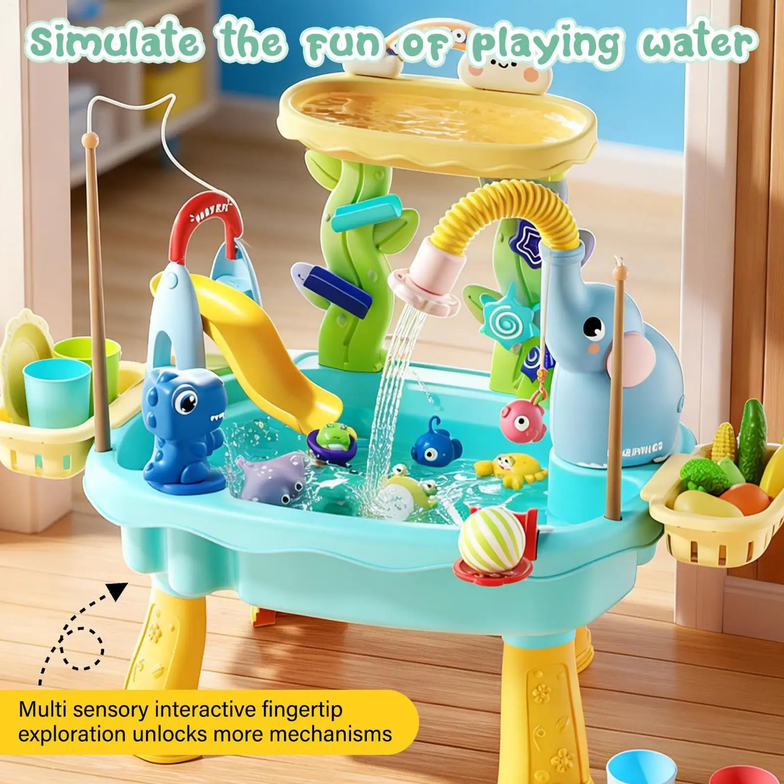Elektrischer Sand- Und Wassertisch Mit Wasserhahn Und Spielzeug_voghion.com