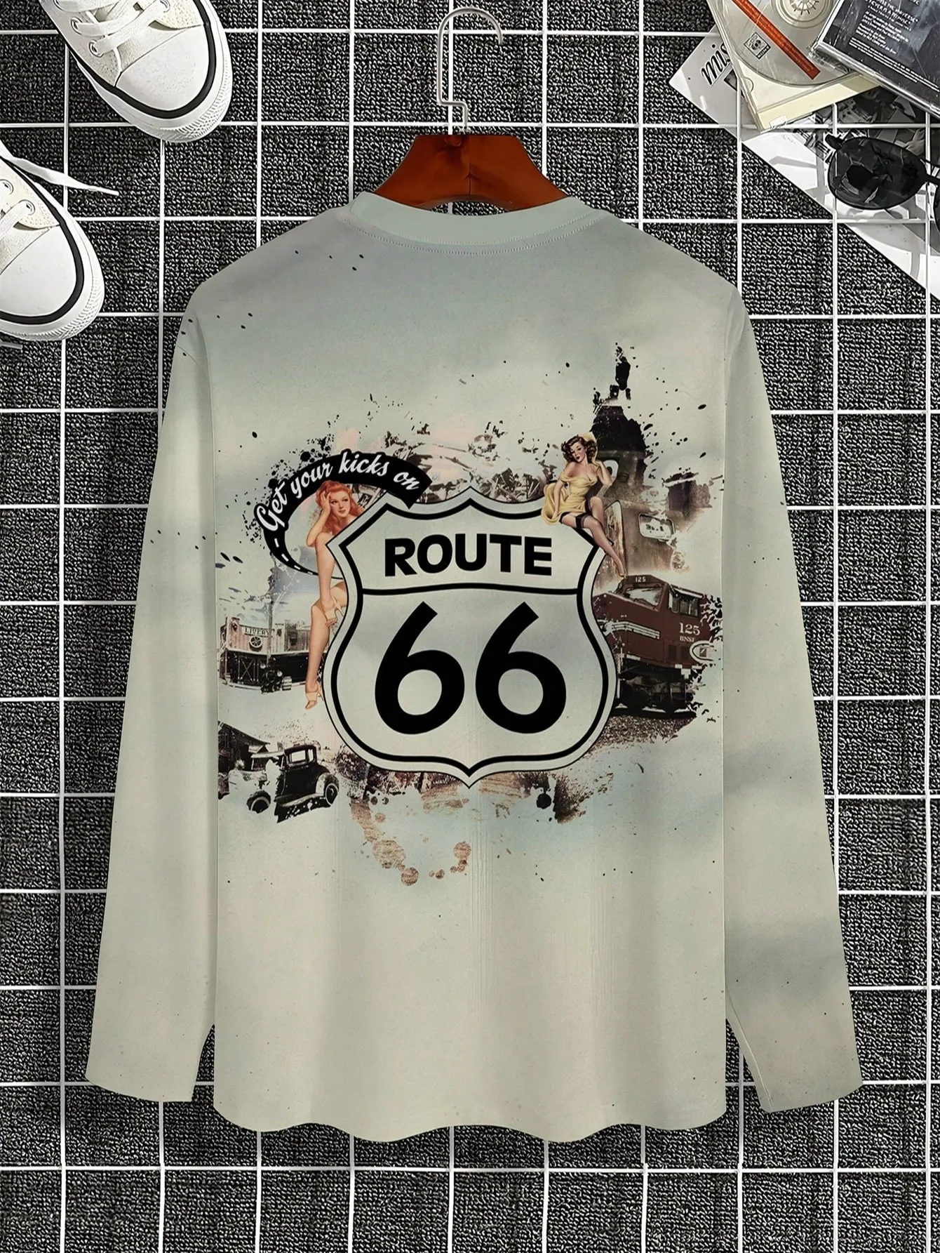 تي شيرت رجالي جديد بأكمام طويلة لربيع وخريف 2025 يتميز بأزياء الشارع والراحة مع طباعة رقمية ثلاثية الأبعاد #4