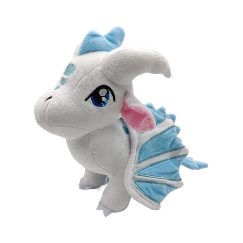 Wings of Fire Plush Dragon Toys Soft Stuffed Animal Cute Big Eyes White Companion Decorate Special Gift for Kids Boys and Girls