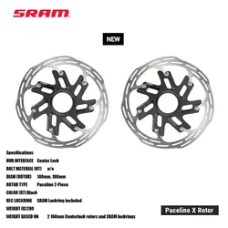 2024 SRAM new model Paceline X Rotor Designed for road use Paceline brake track offers quiet brake operation 160 and 140 mm