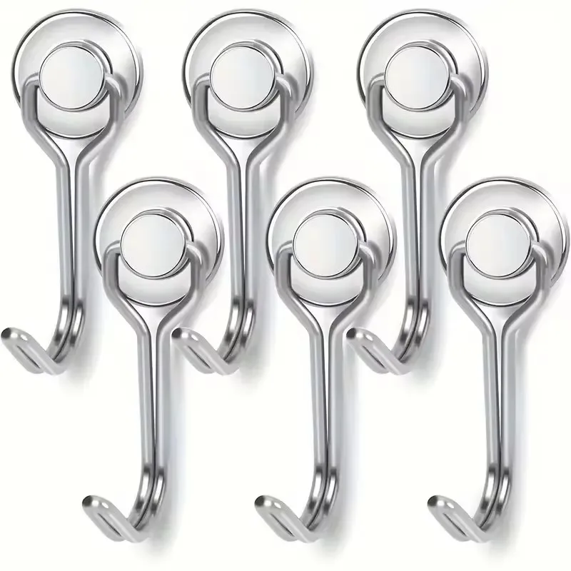 16 mm leistungsstarke magnetische Haken, robuster Magnethaken, starker magnetischer Aufhänger für Zuhause, Küche, Kühlschrank, Schlüssel, Büro, DIY-Aufbewahrung