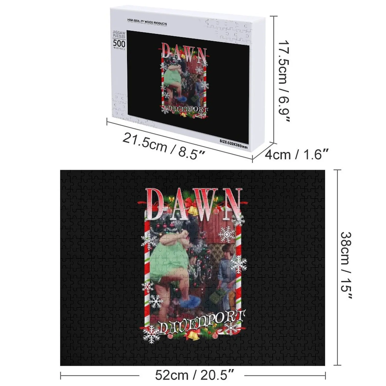 Пазл Dawn Davenport Divine Christmas Tribute Jigsaw Pieces Пазл для взрослых Iq