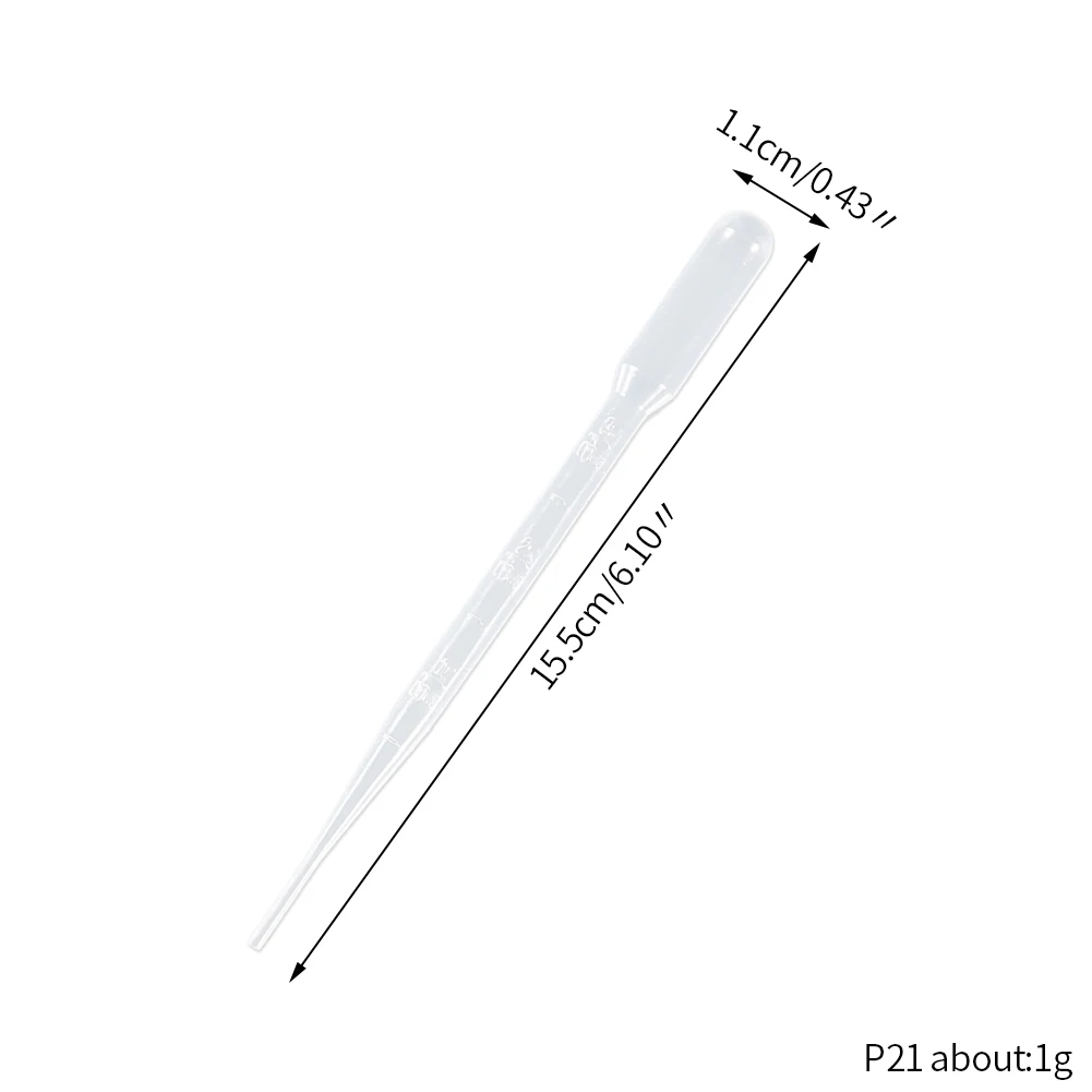 10/100 قطعة ماصات بلاستيكية 3 مللي قطارات ماصة نقل شفافة راتنجات الايبوكسي صب تجربة علمية استخلاص السائل #6